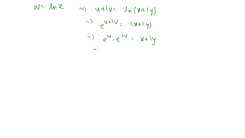 SOLVED:Determine the image under the transformation w=logz of the sheet ...