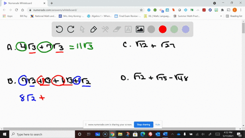 simplify-a-4-sqrt37-sqrt3-b-7-sqrt2sqrt36-sqrt3sqrt2-c-sqrt12sqrt27-d-sqrt72sqrt75-sqrt48