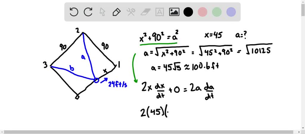 SOLVED:A baseball diamond is a square with side 9…