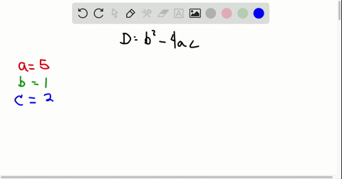 use-the-discriminant-to-determine-the-number-and-type-of-solutions-for-each-equation-do-not-solve-5-