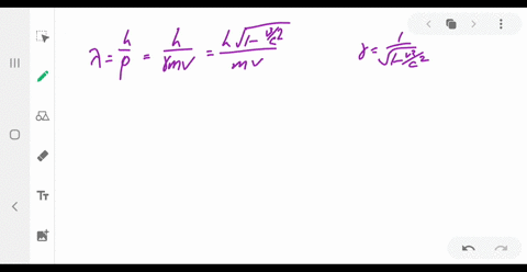what-is-the-de-broglie-wavelength-for-an-electron-with-speed-a-v0480-c-and-v0960-c-hint-use-the-corr