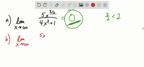 find-each-limit-if-possible-a-lim-_x-rightarrow-infty-frac5-x3-24-x21-b-lim-_x-rightarrow-infty-frac