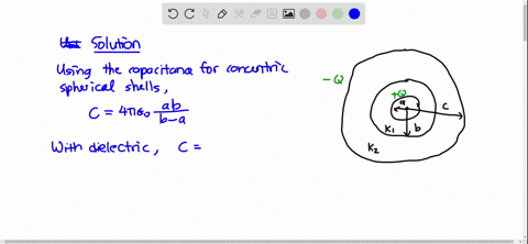 a-conducting-spherical-shell-has-inner-radius-a-and-outer-radius-c-the-space-between-these-two-surfa
