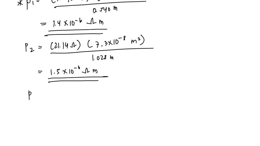 Solved:an Experiment Is Conducted To Measure The Electrical Resistivity 