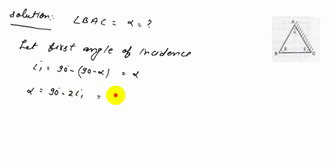 one-face-a-c-of-the-glass-prism-is-silvered-as-shown-and-the-principal-section-of-a-glass-prism-is-2