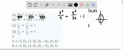 match-each-equation-of-an-ellipse-in-column-i-with-the-appropriate-intercepts-in-column-ii-i-a-36-x2