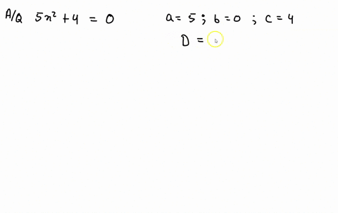 compute-the-discriminant-then-determine-the-number-and-type-of-solutions-for-the-given-equation-5--4