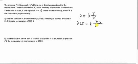 the-pressure-p-measured-in-kilopascals-kpa-for-a-particular-sample-of-gas-is-directly-proportional-t