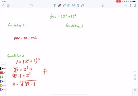 find-the-inverse-function-of-f-fxleftx31right5