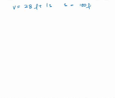 consider-the-path-of-a-projectile-projected-horizontally-with-a-velocity-of-v-feet-per-second-at-a-2