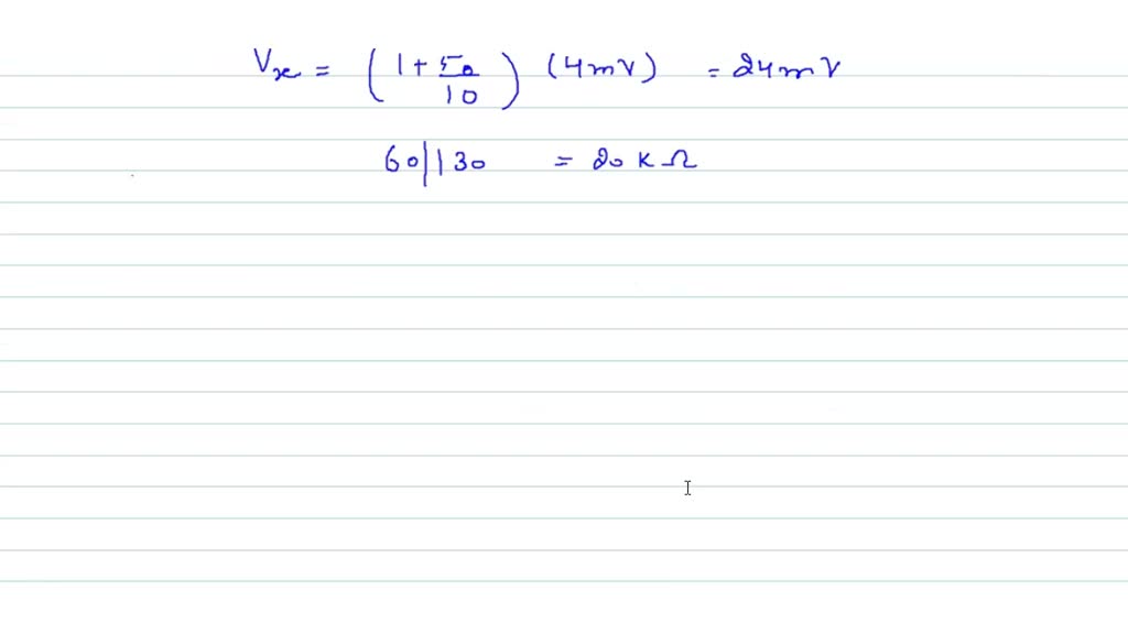 Calculate vout as labeled in the circuit of Fig. 6.47 if Rx=1 k Ω ...