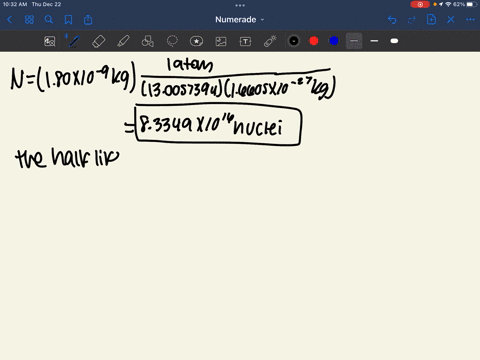 i-a-laboratory-has-a-180-mu-mathrmg-sample-of-radioactive-_713-mathrmn-whose-decay-constant-lambda11