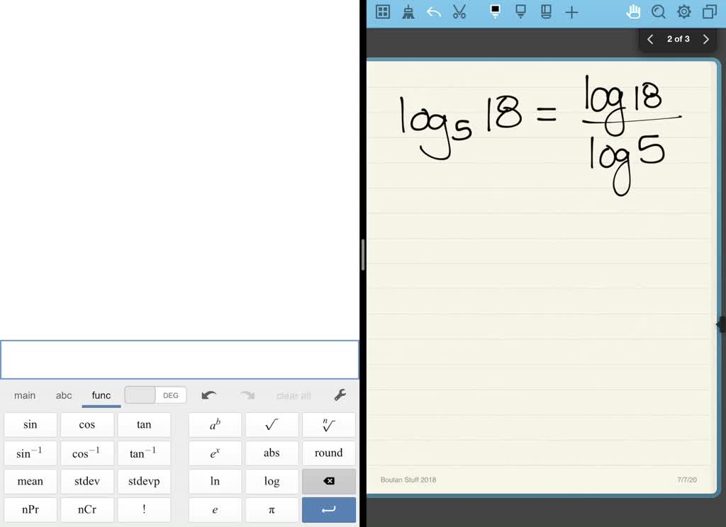 SOLVED Change of Base Formula And A Calculator To Evaluate Each SOLVED Change of Base Formula And A Calculator To Evaluate Each