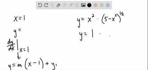 find-an-equation-for-the-tangent-line-to-the-graph-at-the-specified-value-of-x-yx2-sqrt5-x2-x1
