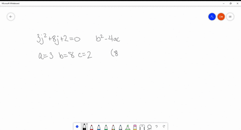 find the value of the discriminant and determine the number of solutions