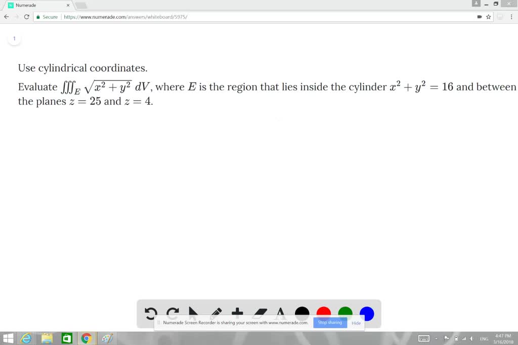 Solved Use Cylindrical Coordinates Evaluate Iii
