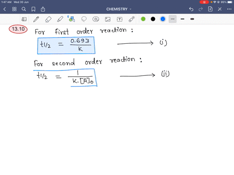 compare-the-half-life-equations-for-a-first-order-and-a-second-order-reaction-for-which-reaction-ord