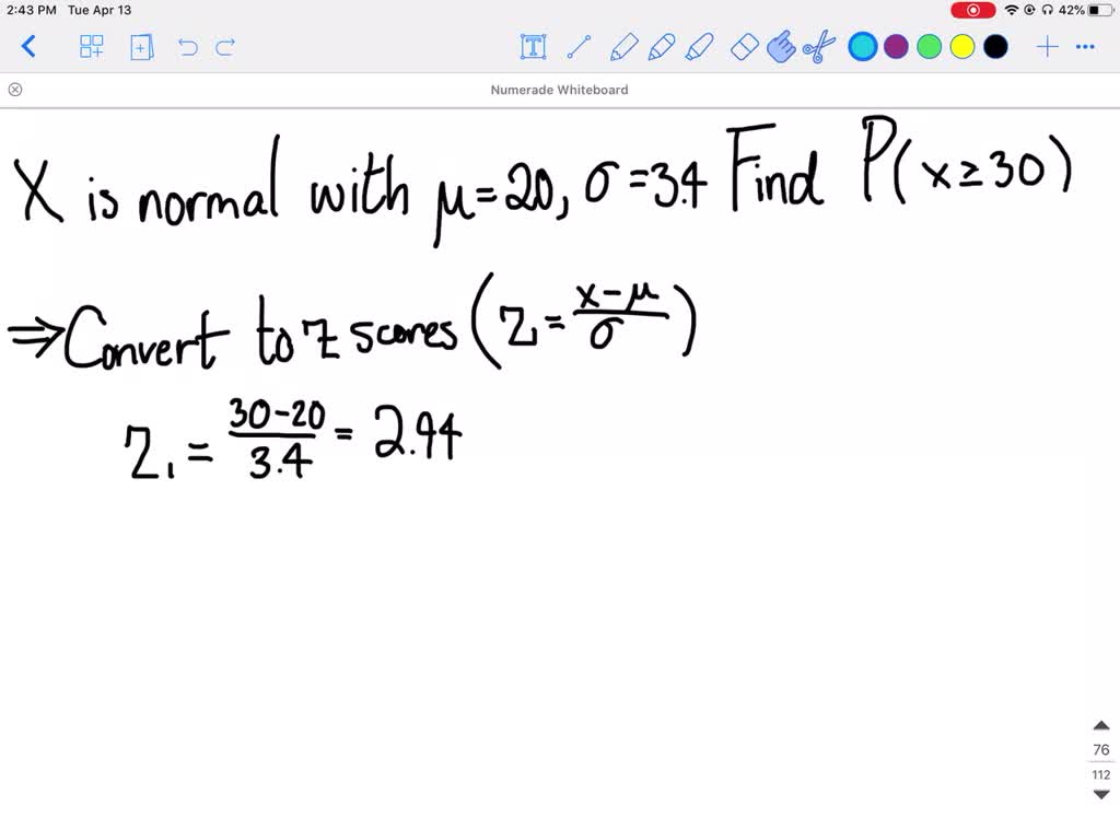 SOLVED Assume that x follows a normal distribution with mean and