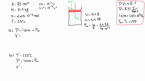 a-cylinder-with-an-interior-cross-sectional-area-of-700-mathrmcm2-has-a-moveable-piston-of-mass-540-