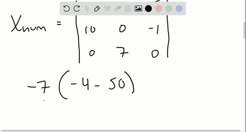 use-cramers-rule-to-solve-the-system-leftbeginaligned-3-y5-z-4-2-x-z-10-4-x7-y-0-endalignedright
