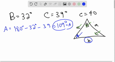 use-the-law-of-sines-to-solve-the-triangle-shown-in-the-figure-with-b32circ-c39circ-and-c40-round--2