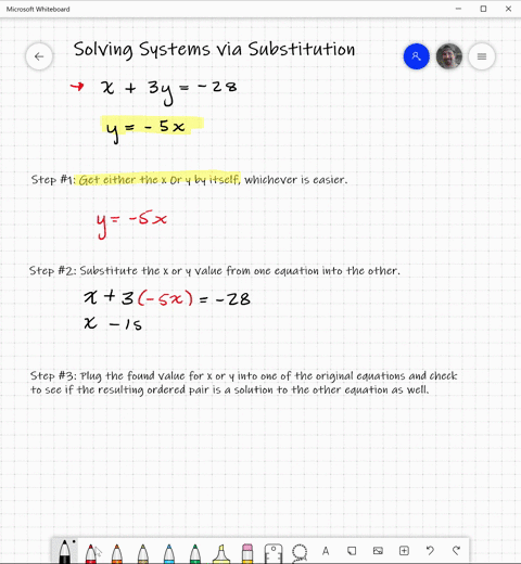 solve-each-system-by-the-substitution-method-check-each-solution-see-examples-1-5-beginaligned-x3-y-