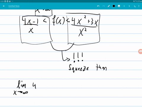 find-lim-_x-rightarrow-infty-fx-if-frac4-x-1x-fx-frac4-x23-xx2-for-all-x5
