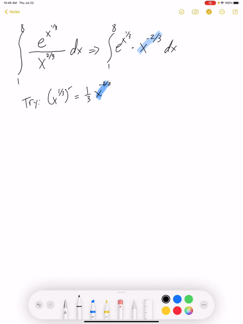 use-the-fundamental-theorem-to-calculate-the-definite-integrals-int_18-fracesqrt3xsqrt3x2-d-x