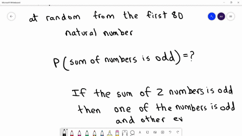 SOLVED:Two numbers are selected at random from the first 80 natural ...
