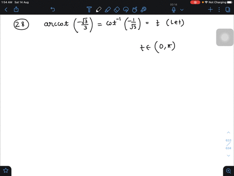 find-the-exact-value-operatornamearccotleft-fracsqrt33right