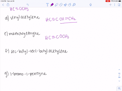 draw-a-condensed-structure-for-each-of-the-following-a-2-hexyne-b-5-ethyl-3-octyne-c-methylacetylene