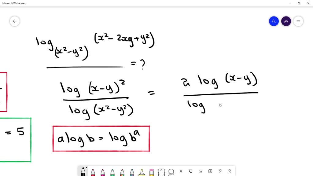 Solved If X Square Y Square 27 Xy Then Show That Log Xy 5 1 2 Logx Logy