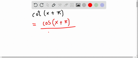 rewrite-the-given-expression-in-terms-of-sin-x-and-cos-x-cot-xpi