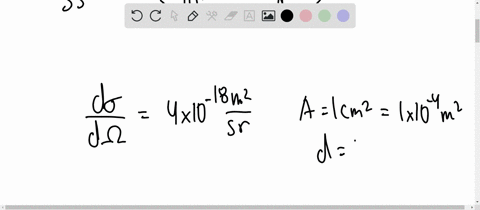 the-differentia-scattering-cross-section-for-particles-to-scatter-by-55circ-off-a-target-is-40-cdot-
