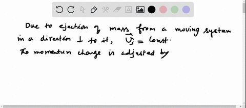 due-to-ejection-of-mass-from-a-moving-system-which-moves-due-to-inertia-in-a-direction-perpendicular