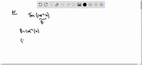 write-each-trigonometric-expression-as-an-algebraic-expression-in-u-tan-leftcot-1-uright