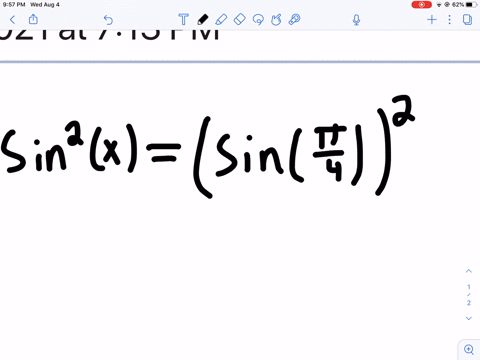 find-the-limits-lim-_x-rightarrow-pi-4-sin-2-x