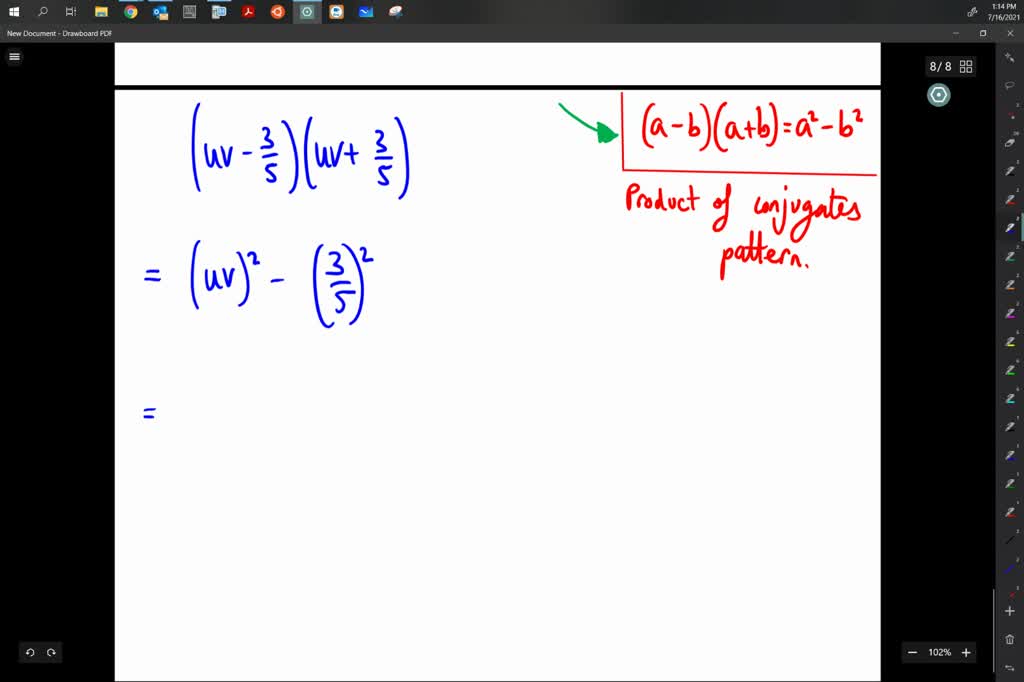 SOLVED Multiply Each Pair Of Conjugates Using The Product Of Conjugates solved-multiply-each-pair-of-conjugates-using-the-product-of-conjugates