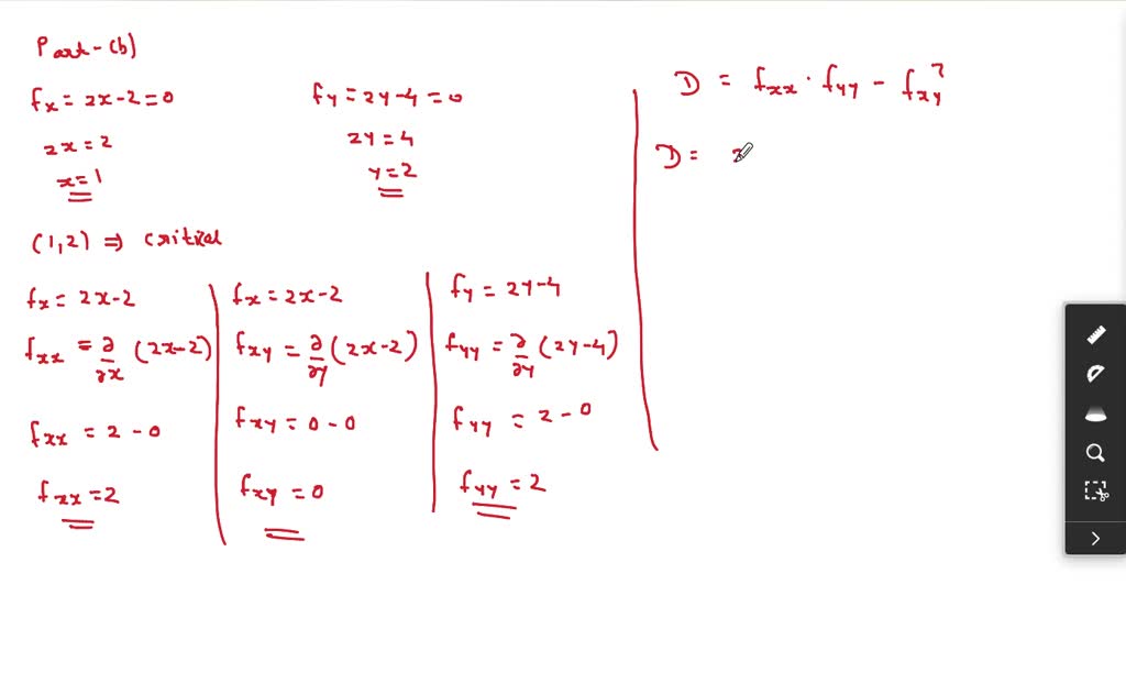 SOLVEDFind the maxima, minima, and saddle points of f(x, y), if any