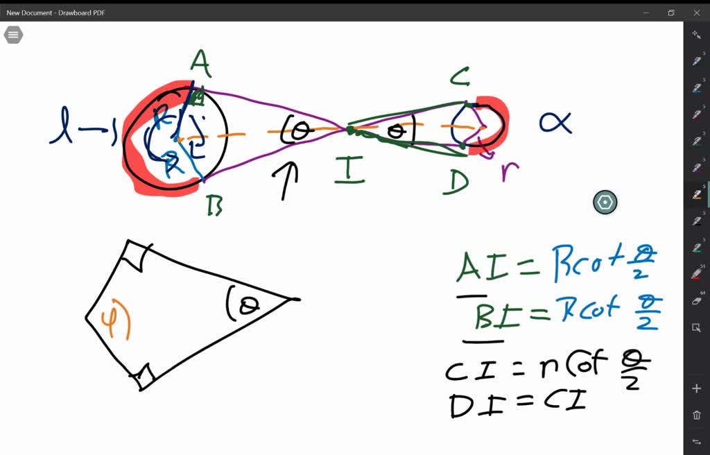 A belt connects, without crossing itself, two pulleys of diameters D ...