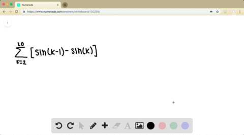 sum_k220sin-k-1-sin-k