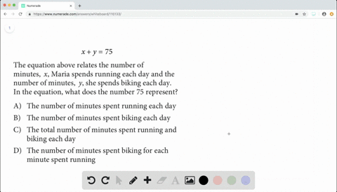 xy75-the-equation-above-relates-the-number-of-minutes-x-maria-spends-running-each-day-and-the-number