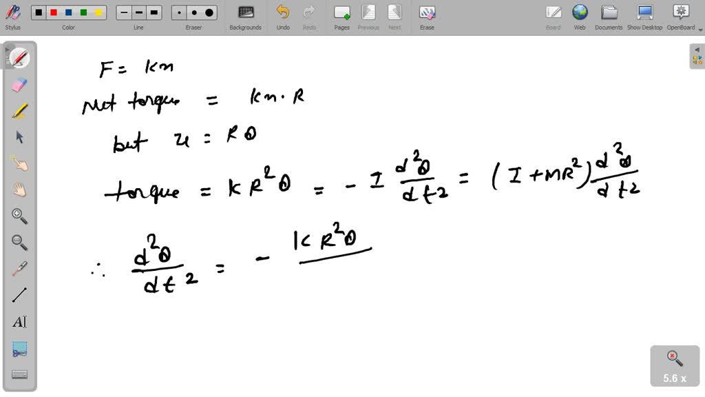 SOLVED:A mass m hangs on the end of a cord around a pulley of radius a ...