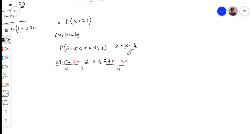 solved-a-binomial-probability-distribution-has-p-20-and-n-100-a-what