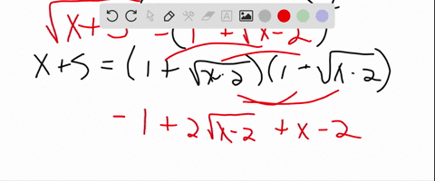 solve-the-radical-equation-for-the-given-variable-sqrtx51sqrtx-2-2