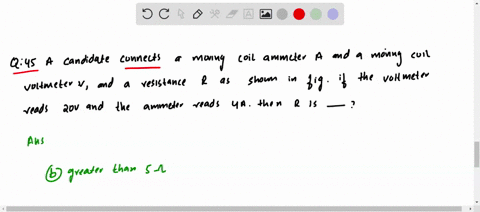 a-candidate-connects-a-moving-coil-ammeter-a-and-a-moving-coil-voltmeter-v-and-a-resistance-r-as-sho