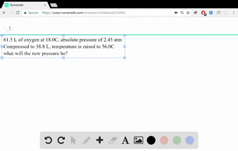 ii-if-615-l-of-oxygen-at-180circc-and-an-absolute-pressure-of-245-atm-are-compressed-to-388-l-and-at