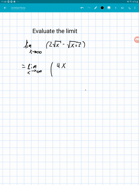 calculate-the-limit-lim-_x-rightarrow-infty2-sqrtx-sqrtx2