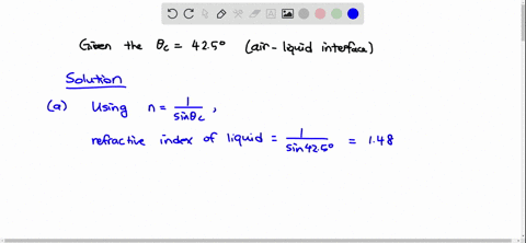 the-critical-angle-for-total-internal-reflection-at-a-liquid-air-interface-is-425circ-a-if-a-ray-o-2