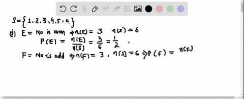 a-die-is-rolled-and-the-number-showing-is-observed-determine-whether-the-events-e-and-f-are-mutually